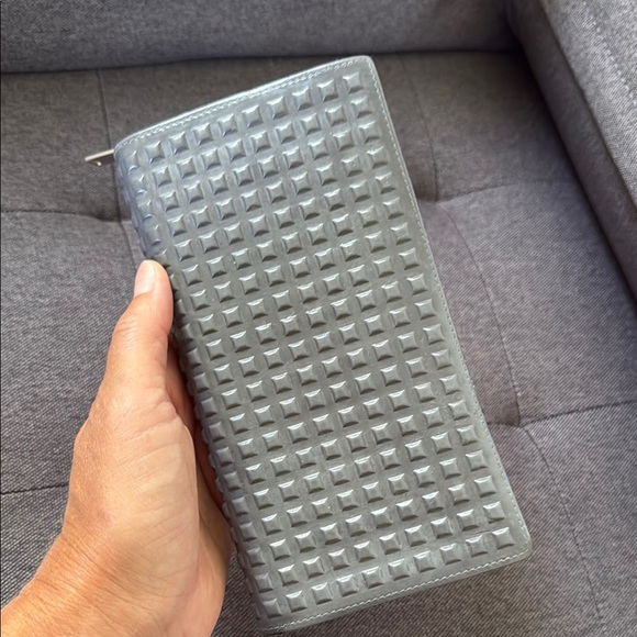 Balenciaga grey studded long wallet - Picture 1 of 12